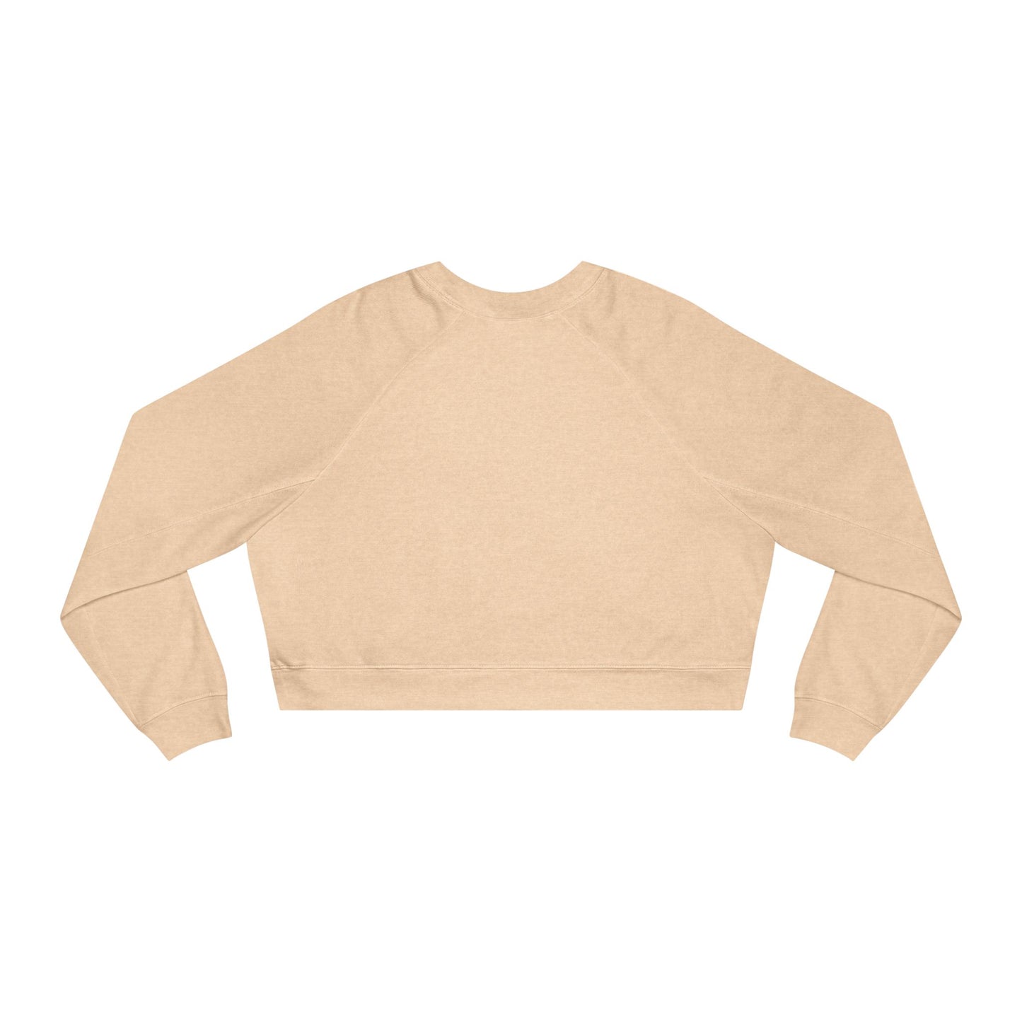 Cropped Fleece Pullover 'Delulu Become Trululu'