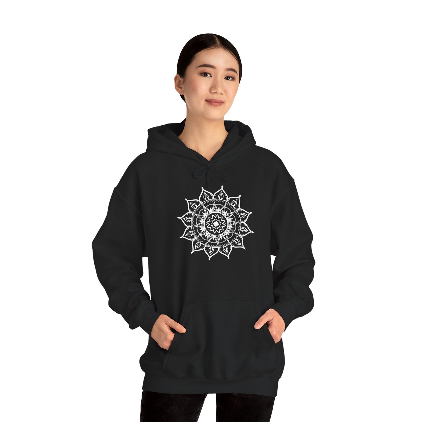 Mandala Hooded Sweatshirt - Cozy Boho Style for Men and Women