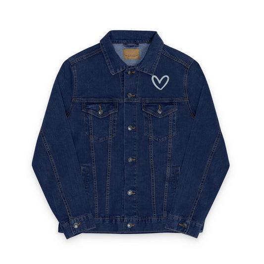 Love Embroidered Denim Jacket